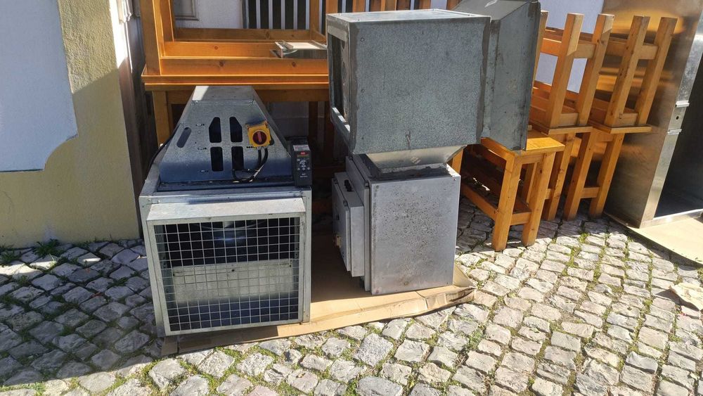 exaustor com filtros macrobióticos seminovo