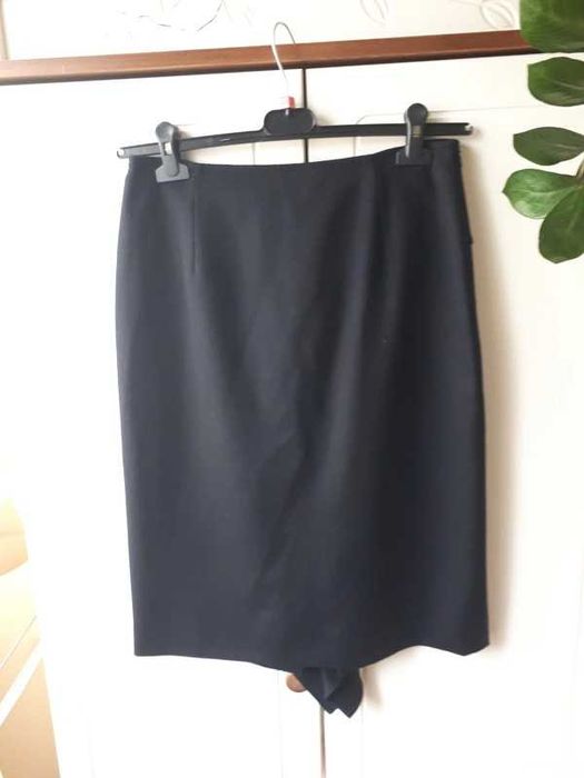 Elegancka, czarna spódnica  Angel Schlesser, 38/40, wełna, kaszmir