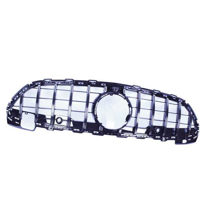 Grelha frontal com suporte de símbolo para Mercedes Classe C W206 +2021 GT-R / Panamericana LOOK disponivel em preto piano brilhante e em cromado