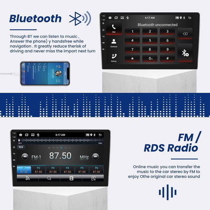 Radio Android 13 2DIN | Mercedes W211 / W219 / W209 / W463 | 9" | Wireless CarPlay / Android Auto