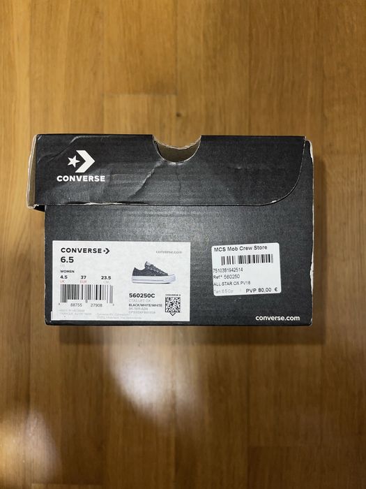 Converse Allstar Plataforma Pretos