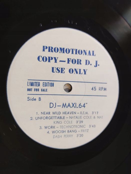 Various – Dj Maxi Single 64. Technotronic. 12'' 45Rpm VG++