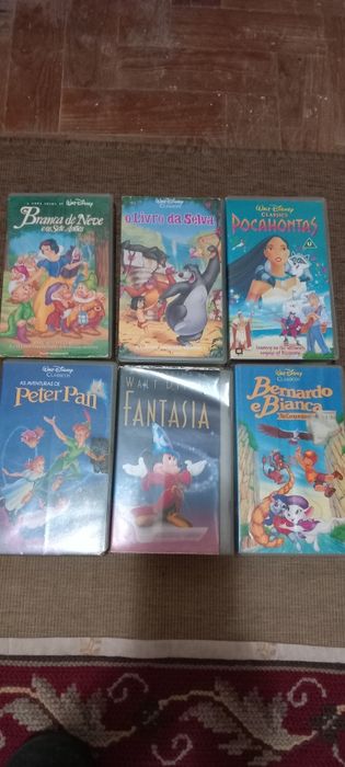 Cassetes  de vídeo originais da Walt Disney