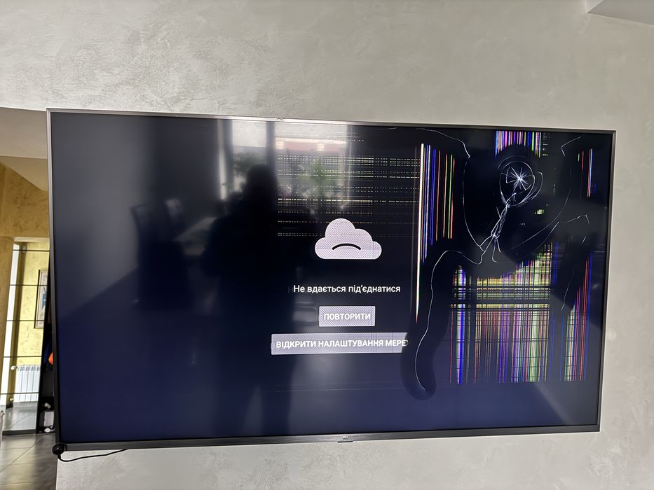 Телевізор Xiaomi 55 дюймів з розбитою матрицею
