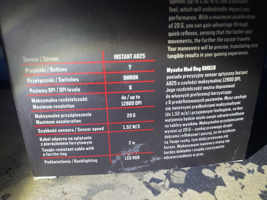 Myszka mad dog w 100% sprawna (jak nowa)
