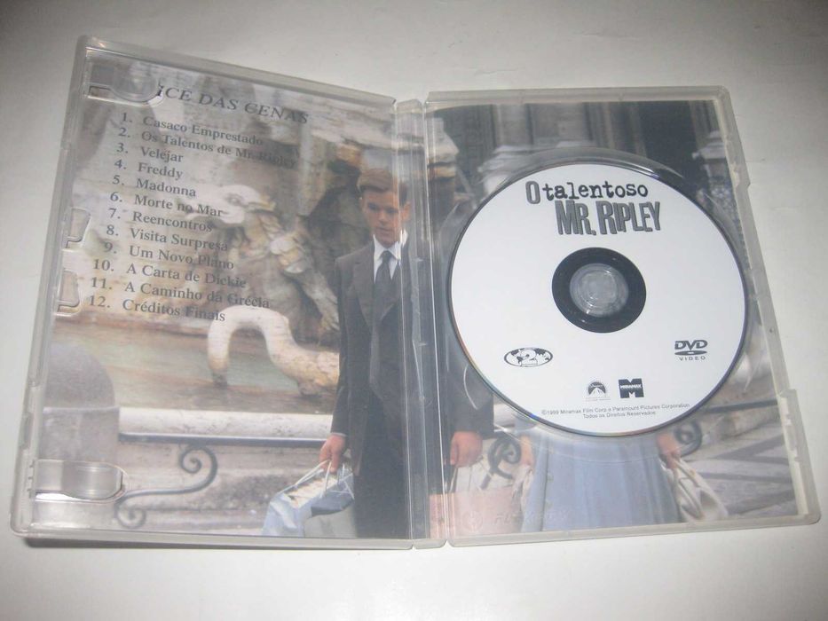 DVD "O Talentoso Mr. Ripley" com Matt Damon