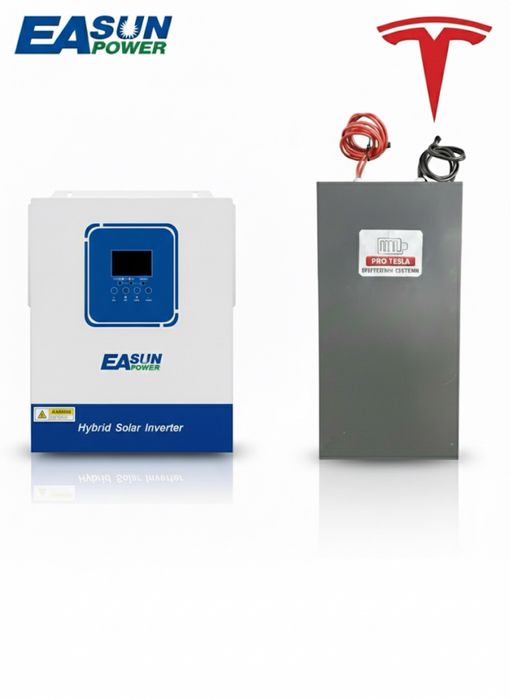 Комплект резервного питания баттарея тесла 6 квт + инвертор 3.2 квт