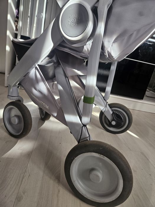 Wózek spacerowy greentom Classic, szara rama szara tapicerka bardzo dobry stan