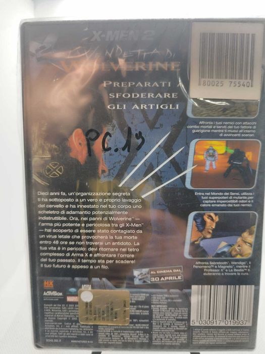 X-Men 2 Wolverine PC CD-ROM Selado