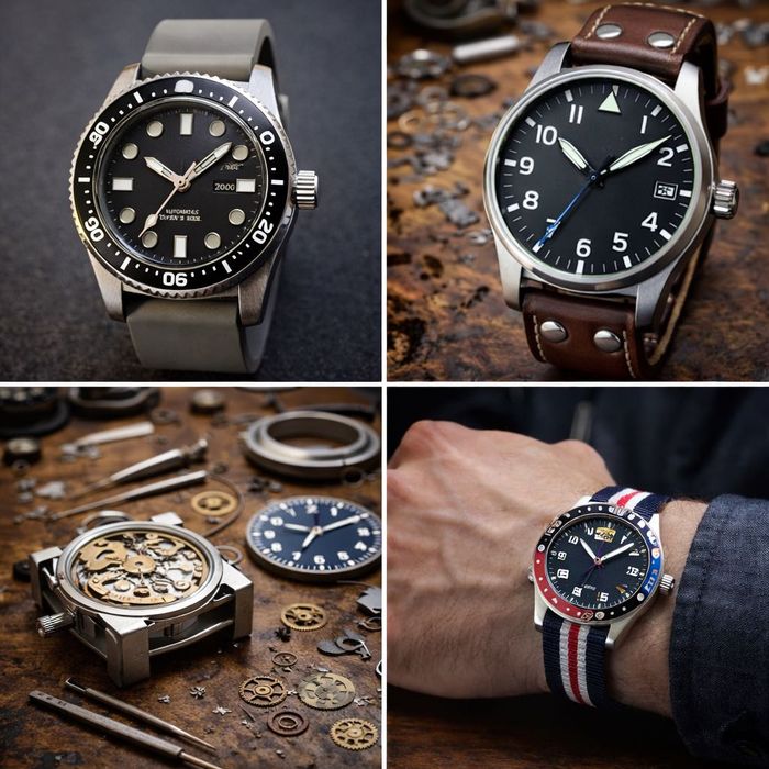 Relógios Mecânicos Personalizados • Montagem Artesanal à Medida