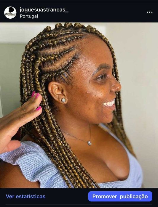 Tranças africanas, nagô, box braids