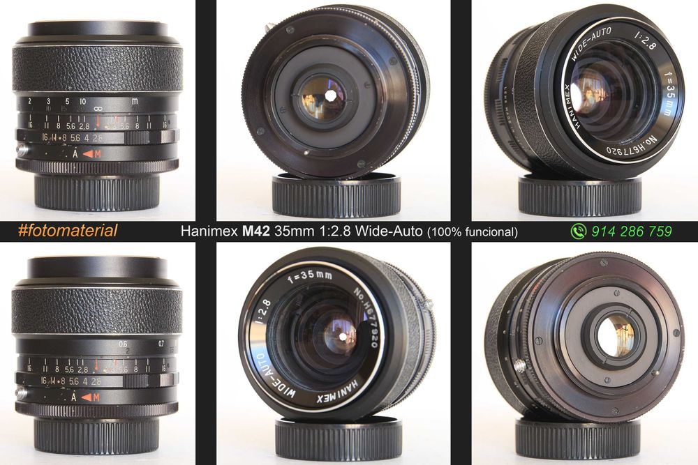 Objetivas 24mm / 28mm / 35mm (Canon FD | M42 | Olympus OM)