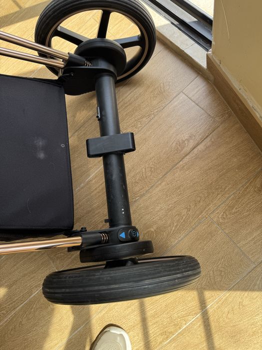 Trio Elétrico Cybex e-Priam Rose Gold Platinum (Completo + Base Isofix Z)
