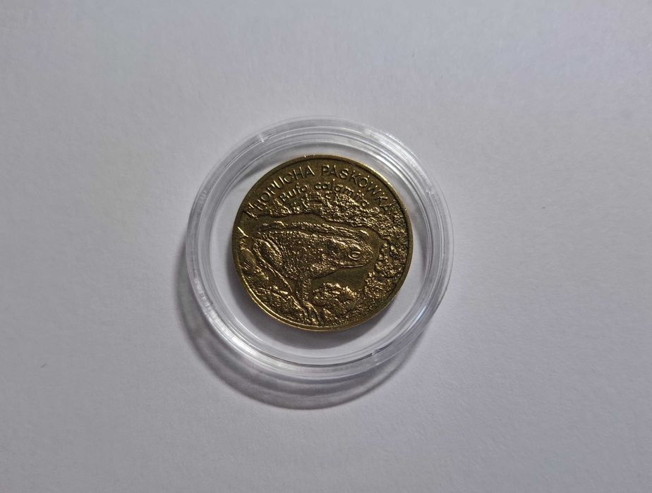 Moneta - Ropucha paskówka - 2zł 1998r - bardzo ładna