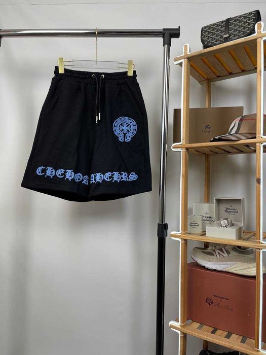 Шорти Chrome Hearts "Blue Logo" | Бавоняні Шорти Хром Хартс | Chrome Hearts Shorts | Хайпові Літні Шорти