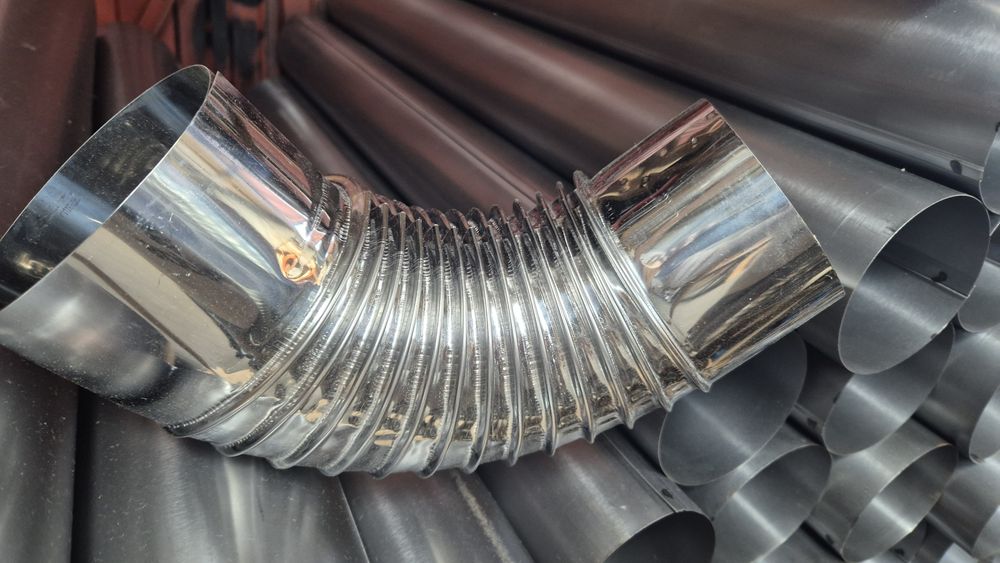 RURA NIERDZEWNA fi 150 kolanko fi 150 fi 180 fi200 20cm rury z kwasówk