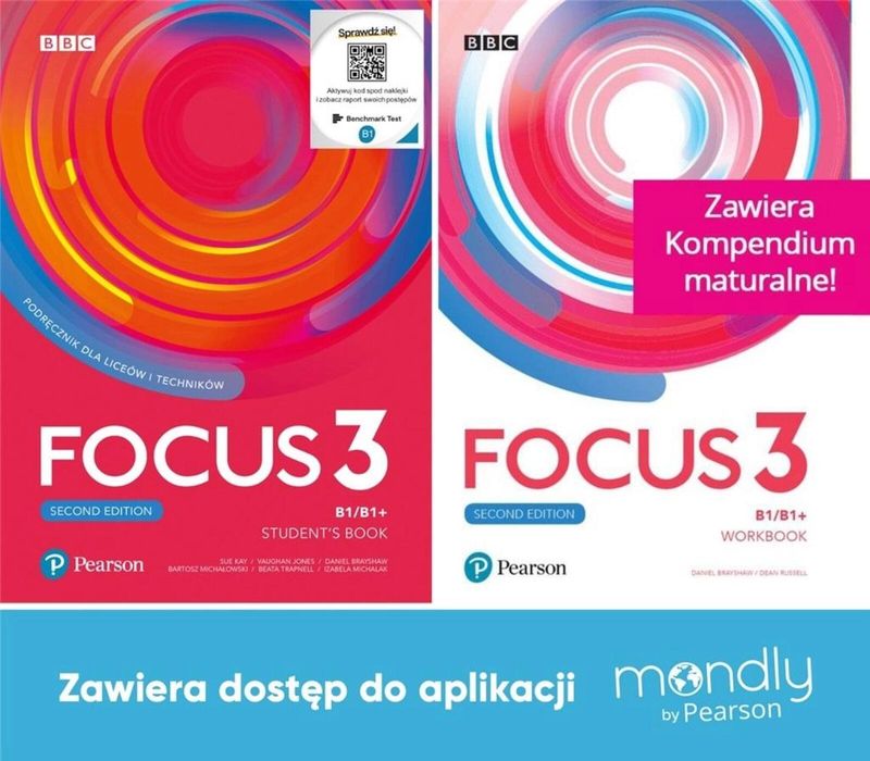 Focus 3/2ed SB + WB + dostęp Mondly Longman Pearson praca zbiorowa Rok