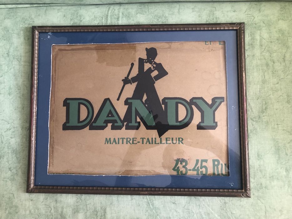 Oryginalny plakat reklamowy Dandy  Maitre -Tailler
