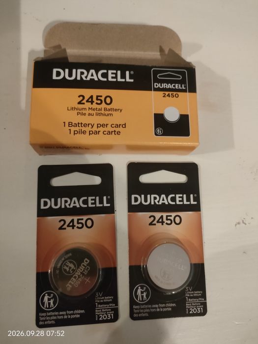 Bateria Duracell 2450 6 sztuk
