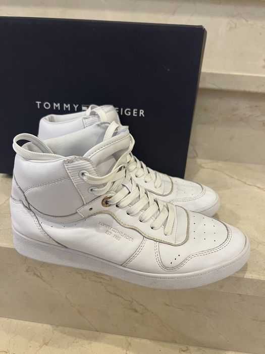 Sneakersy Tommy Hilfiger skórzane 38 białe