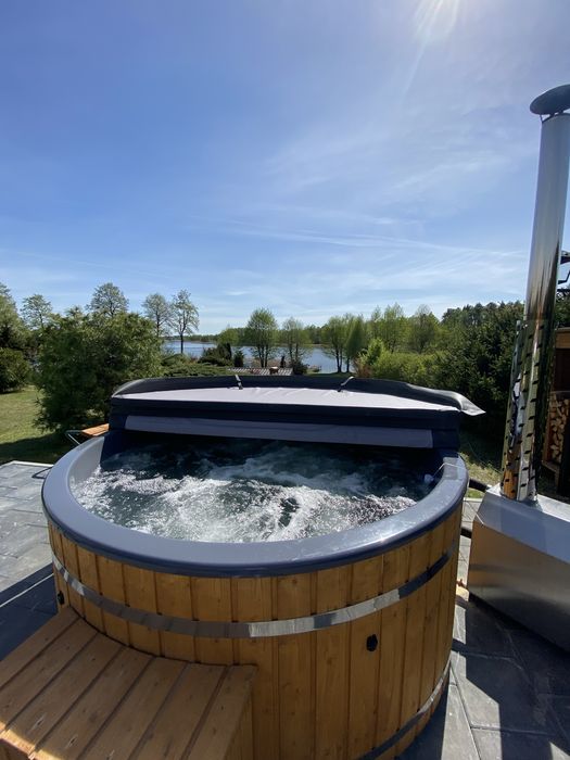 Dom wakacyjny z jacuzzi nad jez.Orzysz z