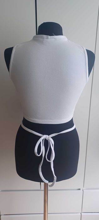 Crop top biały Pakuten L/XL