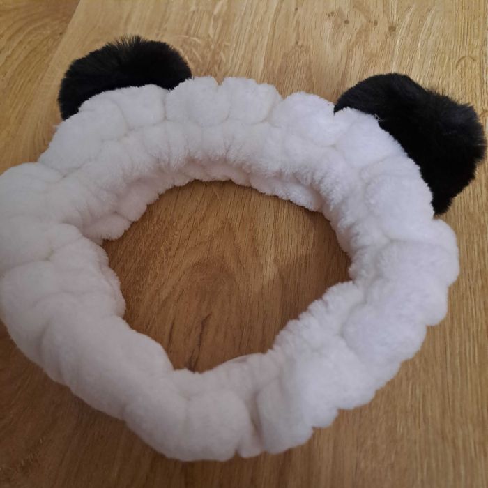 Pluszowa opaska na głowę panda / stan nowy