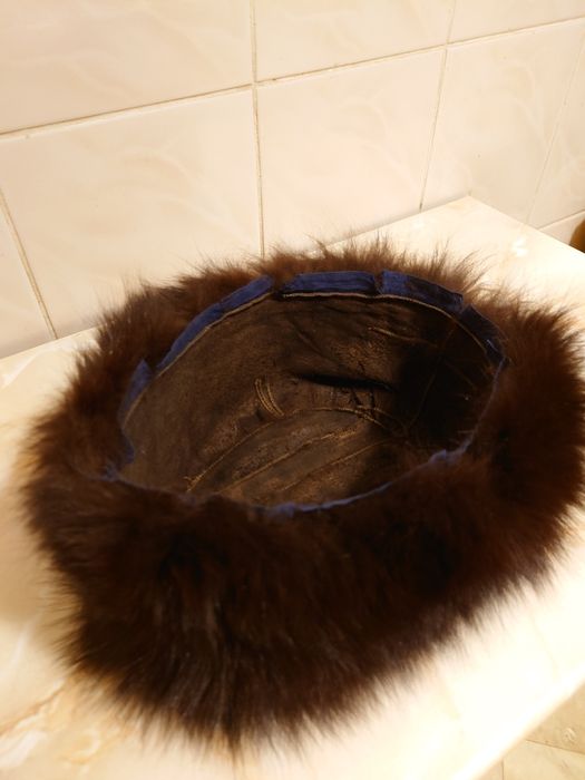 Czapka futrzana brązowa