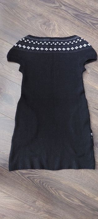 Sukienka tunika czarna dzianinowa cache&cache 36