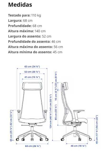 Cadeira IKEA JÄRVFJÄLLET sem braços bege