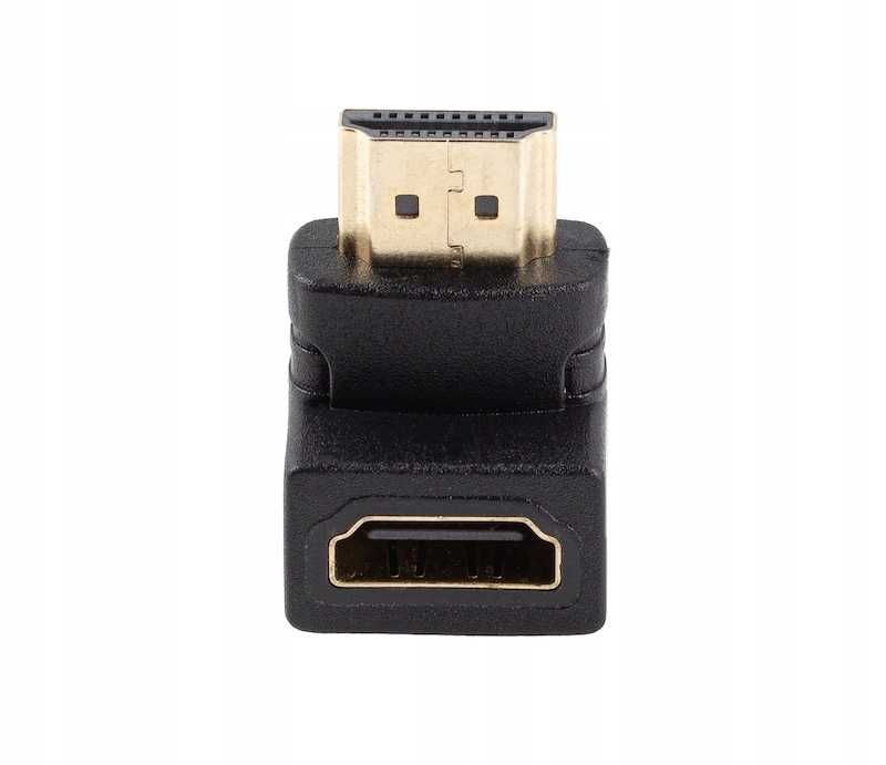 Adapter Lanberg HDMI(M) -> HDMI(F) 4K kątowy dół (1361)