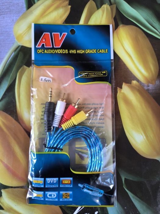 Кабель 3 RCA -3.5mm AUX.