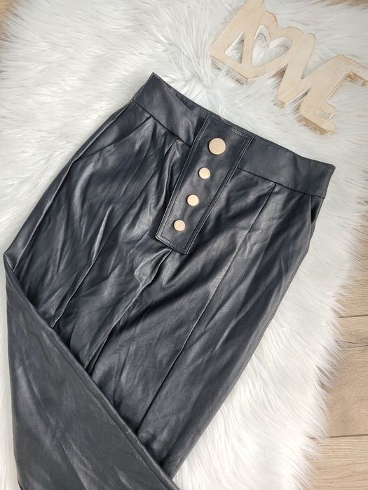 Spodnie La Coca eko skóra czarne s polski producnt