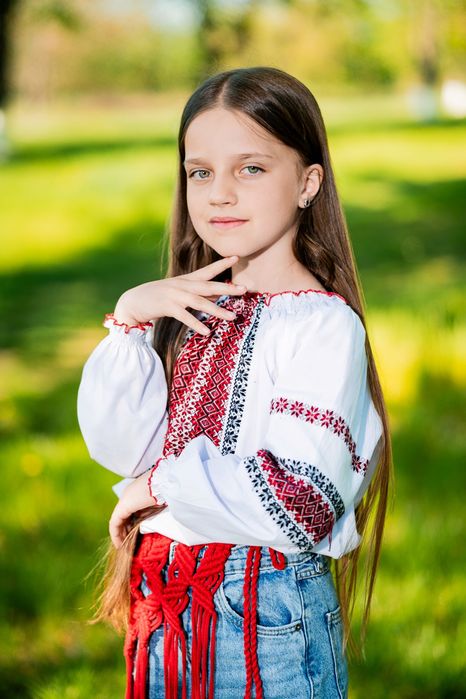 Вишиванка Вишита сорочка для дівчинки 122-128