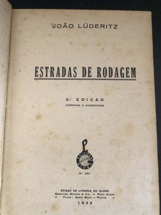 Estradas de Rodagem de Joao Luderitz 1932