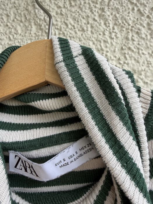 Golf w paski o krótszym kroju zara S