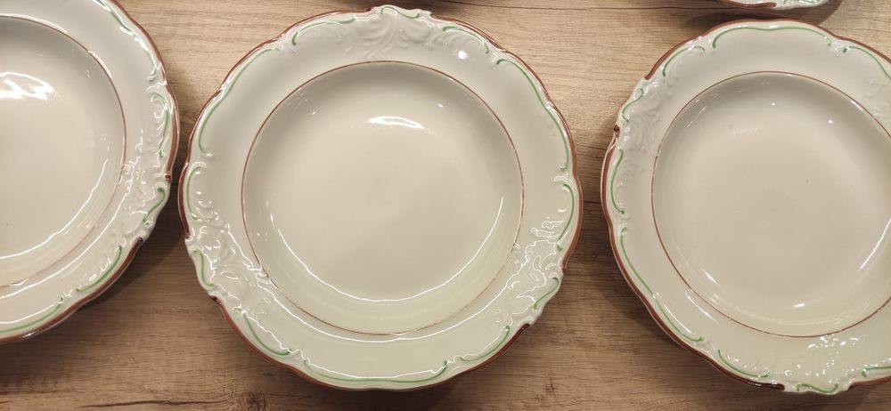 Talerze obiadowe Wałbrzych PRL