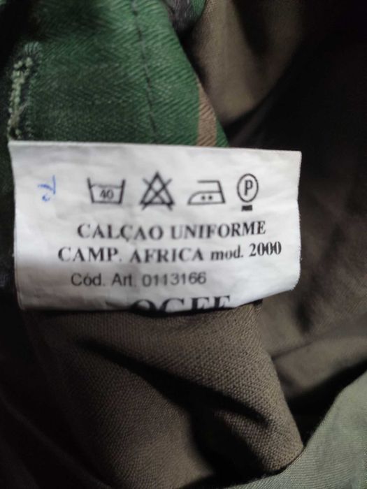 Camuflado (calção e camisa manga curta) do Exército para climas quentes