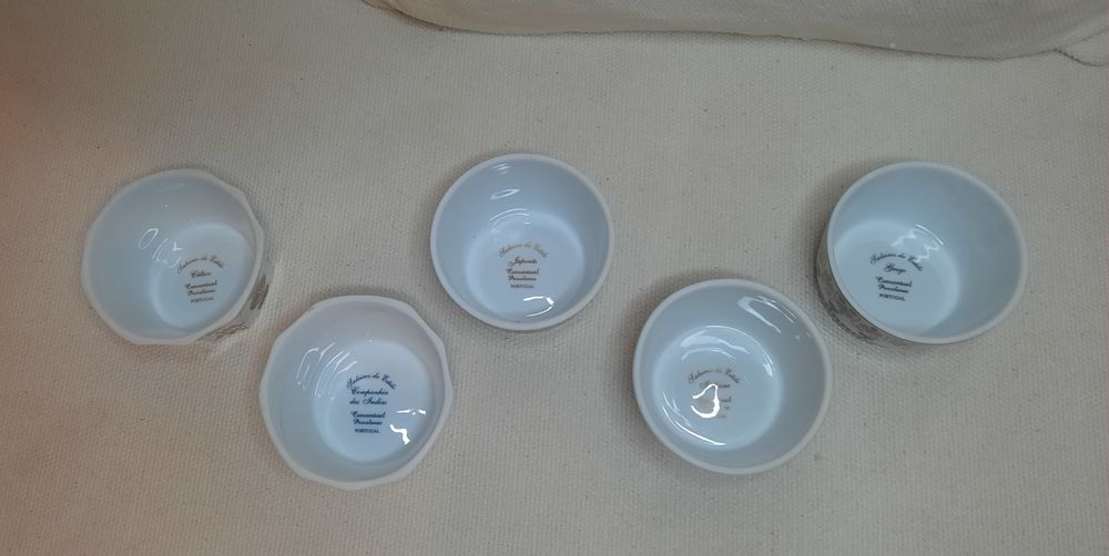 5 saleiros porcelana companhia das índias