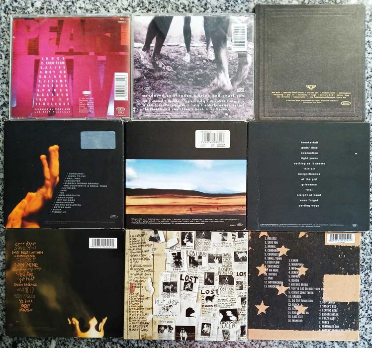 Pearl Jam - 9 CDs - RAROS - Muito Bom Estado