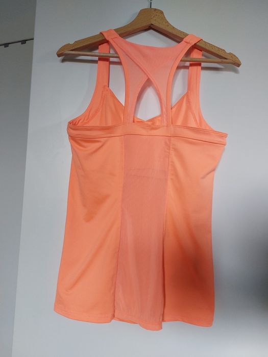 Pomarańczowy top sportowy 38/M bluzka dla kobiet w ciąży top sportowy