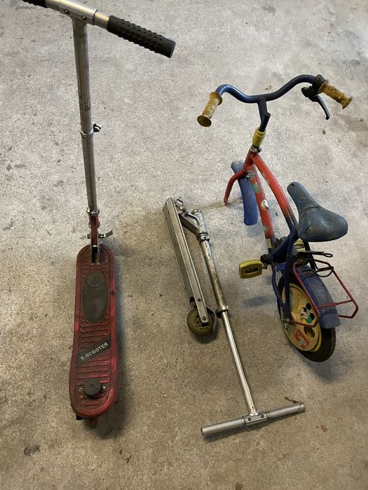 Bicicleta e trotinete