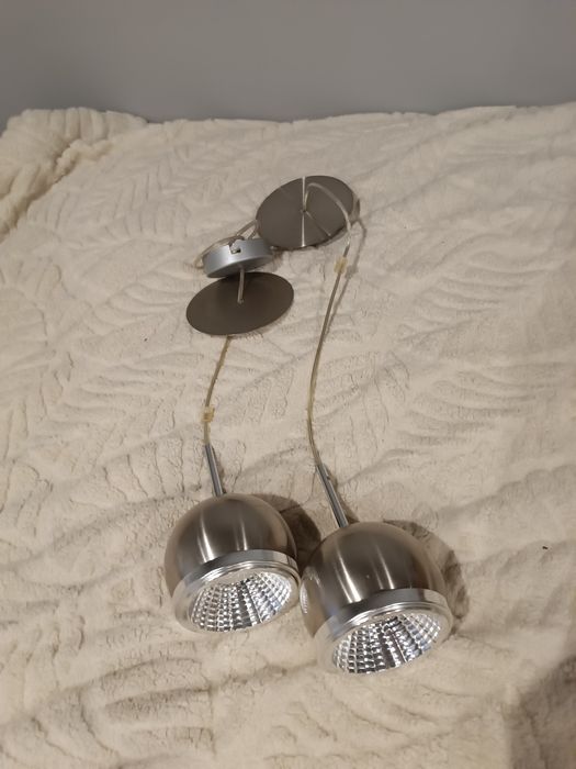 Lampy sufitowe wiszące 2 szt. Stał nierdzewna