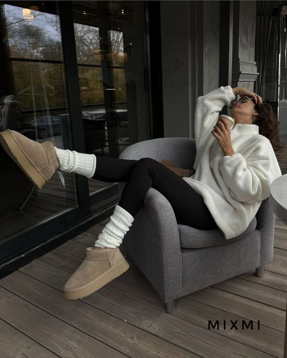 Жіночий костюм кофта Тедді і лосіни з начосом