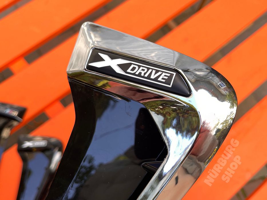 Накладки на крылья жабры воздухозаборники BMW X5 F15 xDrive X5M черные