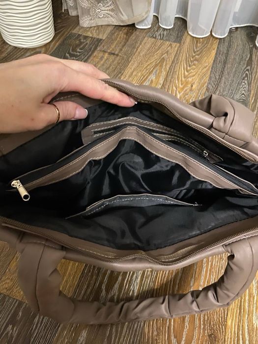 Сумка з еко шкіри дута