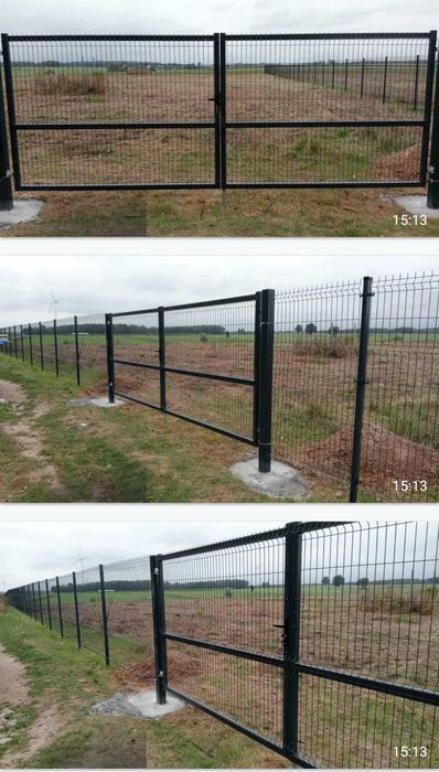 Montaż Ogrodzeń Siatki Paneli Ogrodzeniowych Bram Furtek Słupki