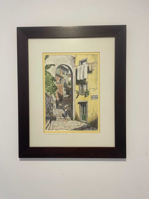 Pintura a Óleo 41 x 51 - " Calçadinha de São Miguel"