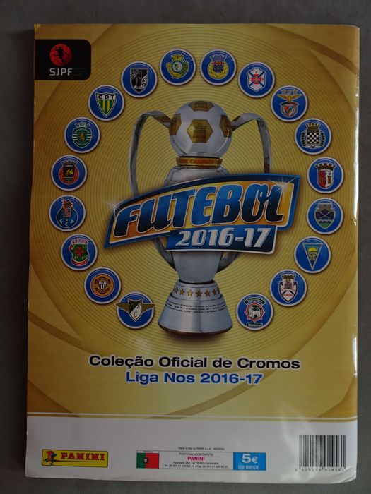 Caderneta de cromos de futebol completa Futebol 2016/2017 Panini