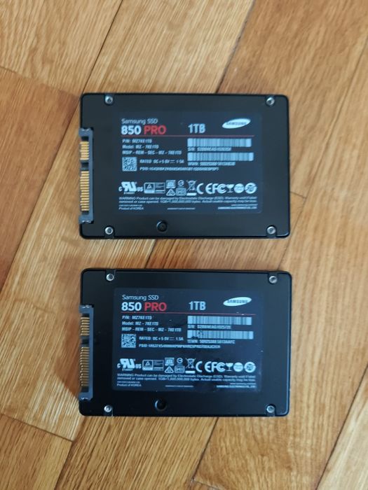 2x Samsung 850 PRO 1TB SSD SATA Enterprise – 92% Saúde – Excelente Estado